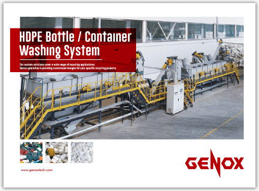 HDPE Bottle / Container<br />
Washing System